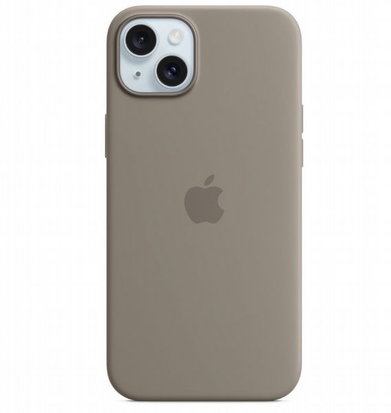Apple Case for iPhone 15 Plus Silicone with MagSafe - Clay (New)
