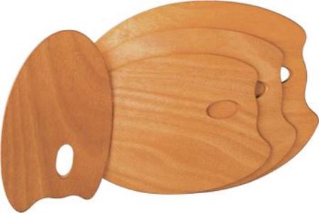 Mabef: OVAL Wooden Palette 30 x 40 cm (3.7mm thick)