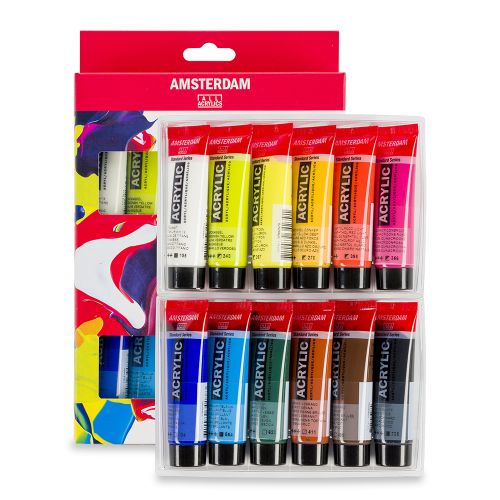 Royal Talens : Amsterdam Standard : Acrylic Paint : 20ml : Landscape Set of 12