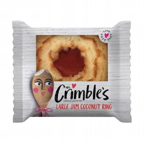 Mrs Crimble's Jam Coconut Ring Single Serve (24 Pack)